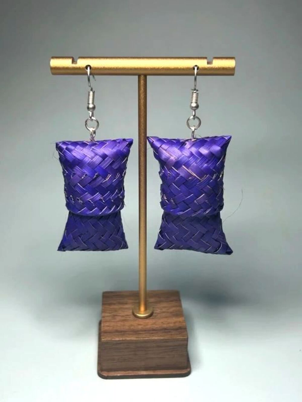 Handmade Palm Leaf Earrings – Artisan Botanical Jewelry
